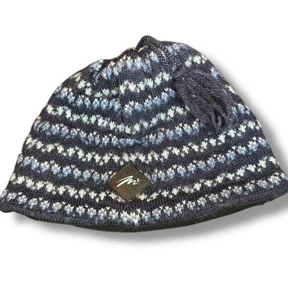 Merkley Headgear Mens Beanie Hat Cap Tassel Lined Ski Snowboard OS 100% Wool - Picture 2 of 12
